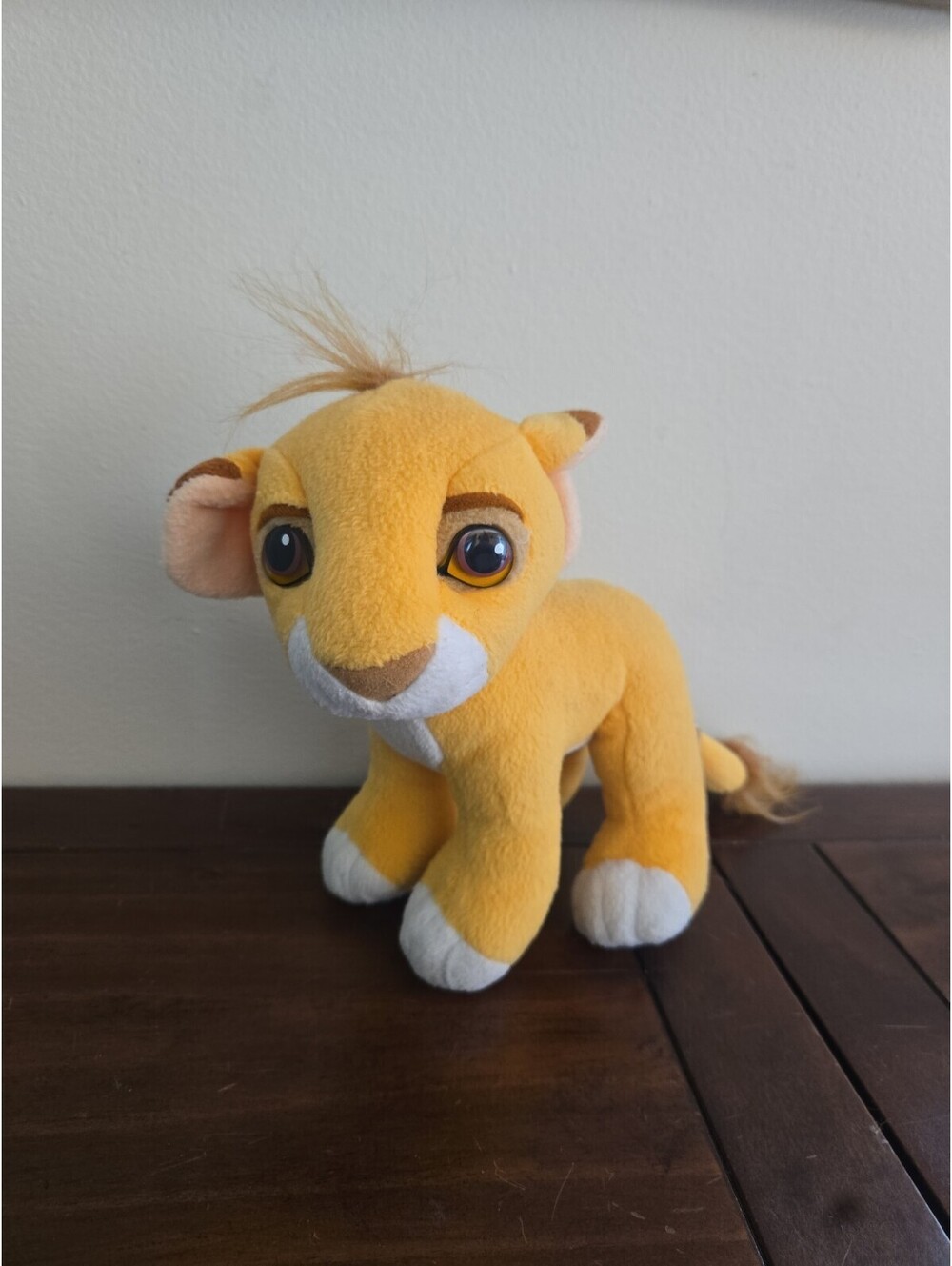 Vintage 1993 Simba Cub Lion King Mattel Magnetic Nose 8" Plush Stuffed Animal